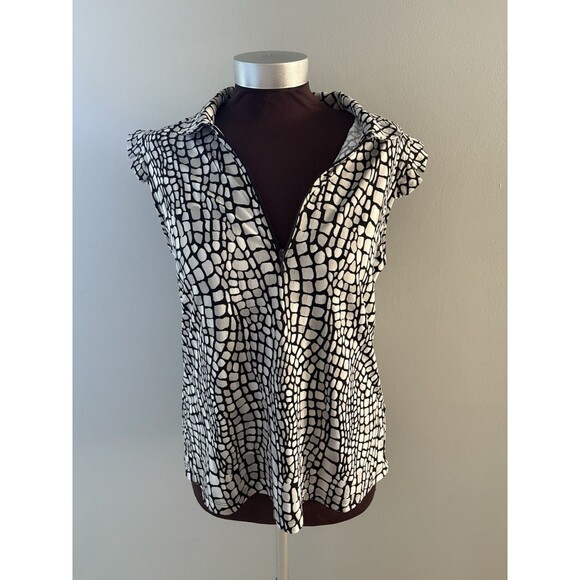 IBKUL 1/4 Zip Shirt Size Large Black Gray UPF 50 Golf Performance Pickleball - Picture 1 of 15